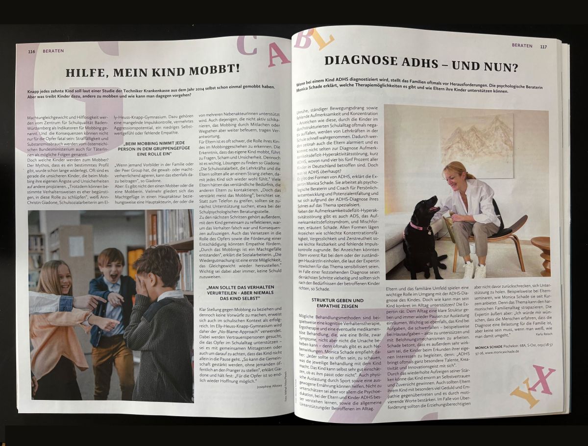 Monica Schade - Lift/Stuttgart - AD(H)S bei Kindern und Jugendlichen